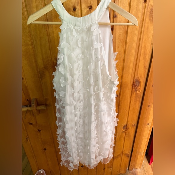 Butterfly White Halter Dress - Picture 2 of 5
